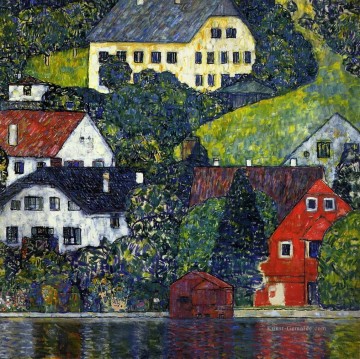 Gustave Klimt Werke - Häuser in Unterach am Attersee Gustav Klimt